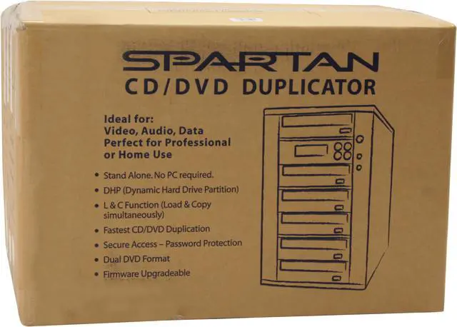 Alt view image 10 of 10 - Spartan Black 1 to 5 20X DVD+R 8X DVD+RW 8X DVD+R DL 20X DVD-R 6X DVD-RW 48X CD-R 32X CD-RW DVD Duplicator w/ 20X "SONY NEC Optiarc" Drives + 250GB + USB 2.0 Model DM-ILY-ADS05HUBK