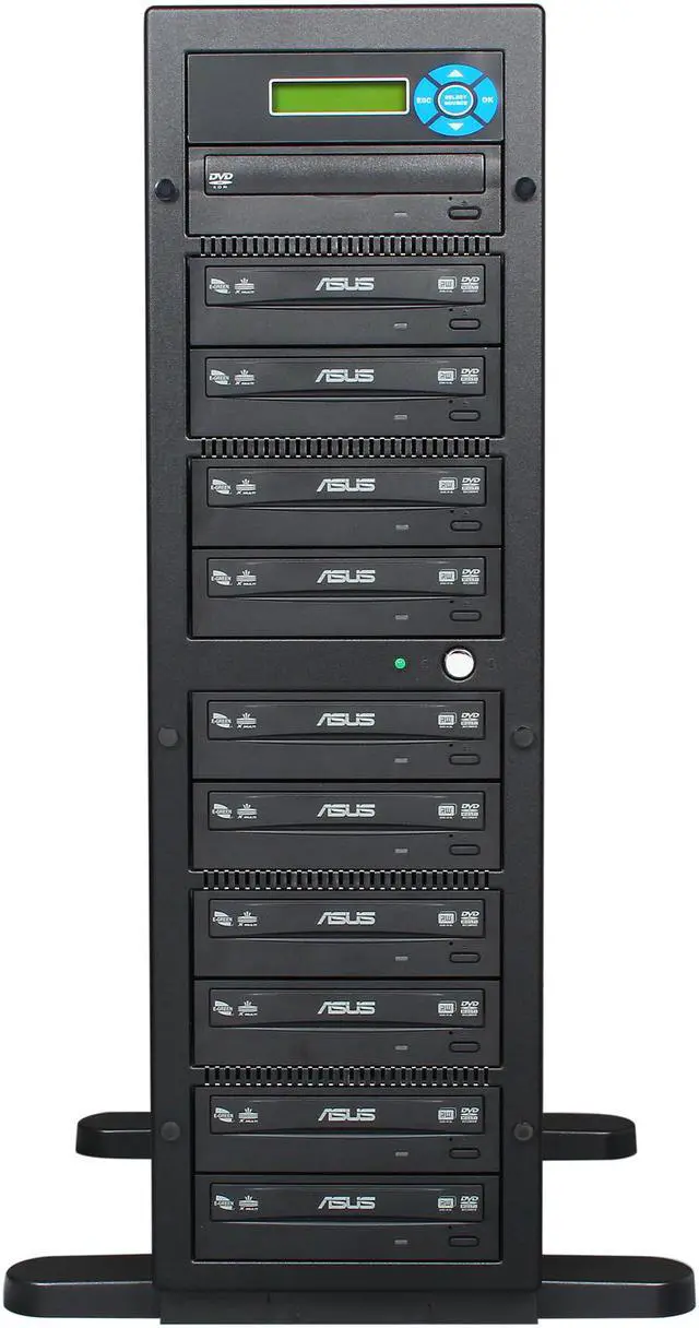Alt view image 2 of 5 - Express Series Black 1 to 10 Target CD/DVD Duplicator Model D10-ETNE