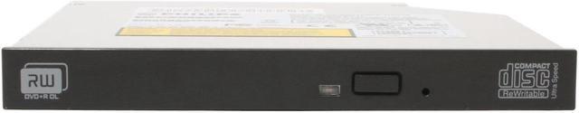 Alt view image 2 of 3 - PHILIPS Black 8X DVD+R 8X DVD+RW 4X DVD+R DL 8X DVD-R 6X DVD-RW 8X DVD-ROM 24X CD-R 24X CD-RW 24X CD-ROM 2M Cache IDE Slim DVD Burner - OEM