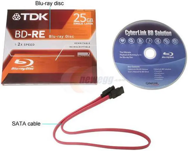 Alt view image 4 of 5 - PHILIPS Black 2X BD-R 2X BD-RE 12X DVD+R 2X BD-ROM 8MB Cache SATA Internal Blu-ray Burner 2X Blu-ray DVD Burner with Free 25GB Blu-ray Disc Model SPD7000BD