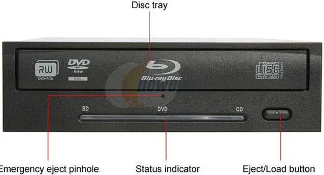 Alt view image 2 of 5 - LITE-ON Black 4X BD-R 2X BD-RE 12X DVD+R 4X BD-ROM SATA 4X Blu-ray Burner DH-4B1S-08
