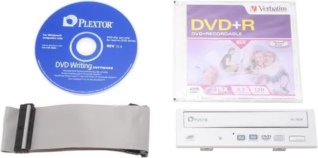 Alt view image 3 of 4 - PLEXTOR Black 18X DVD+R 8X DVD+RW 10X DVD+R DL 18X DVD-R 6X DVD-RW 16X DVD-ROM 48X CD-R 24X CD-RW 48X CD-ROM 2M Cache E-IDE/ATAPI DVD Burner included Replaceable beige front bezel