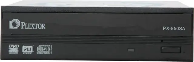 Alt view image 2 of 5 - PLEXTOR 22X DVD Super Multi Burner 22X DVD+R 8X DVD+RW 8X DVD+R DL 22X DVD-R 6X DVD-RW 16X DVD-ROM 48X CD-R 32X CD-RW 48X CD-ROM Black SATA Model PX-850SA SW