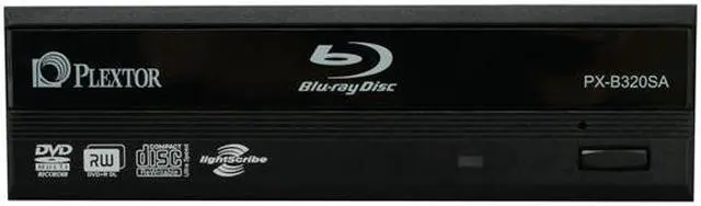 Alt view image 2 of 5 - PLEXTOR Black 8X BD-ROM 16X DVD-ROM 48X CD-ROM SATA Internal BD Combo Model PX-B320SA LightScribe Support