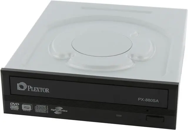 Alt view image 12 of 19 - PLEXTOR 24X DVD Writer 24X DVD+R 8X DVD+RW 12X DVD+R DL 24X DVD-R 6X DVD-RW 16X DVD-ROM 48X CD-R 32X CD-RW 48X CD-ROM Black SATA Model PX-880SA-26 LightScribe Support