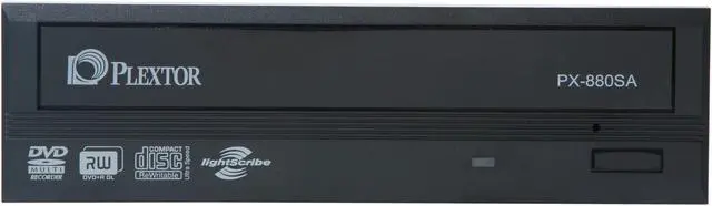 PLEXTOR 24X DVD/CD Writer Black SATA Model PX-880SA