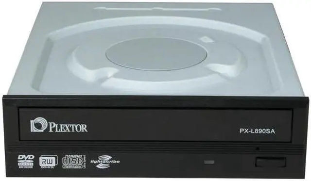 Alt view image 2 of 5 - PLEXTOR Internal DVD Super Multi 24X DVD+R 8X DVD+RW 12X DVD+R DL 24X DVD-R 6X DVD-RW 16X DVD-ROM 48X CD-R 24X CD-RW 48X CD-ROM Black SATA Model PX-L890SA LightScribe Support