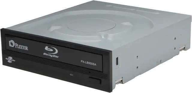 Main image of PLEXTOR Black 12X BD-R 2X BD-RE 16X DVD+R 12X DVD-RAM 8X BD-ROM 8MB Cache SATA 12X Blu-ray Writer PX-LB950SA LightScribe Support
