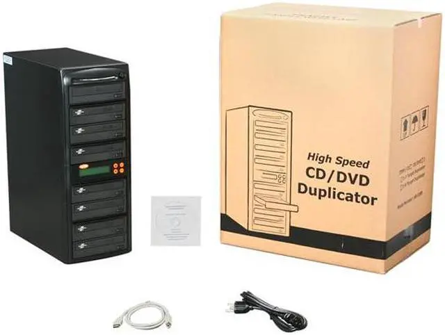Alt view image 5 of 5 - Systor 7 Burner Lightscribe 24x CD/DVD Duplicator + 250GB/HDD & USB 2.0 Model 07ALTALS22HDD