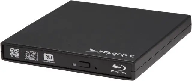 Main image of Velocity Micro Black 4X BD-ROM 8X DVD-ROM USB 2.0 External Blu-ray Drive