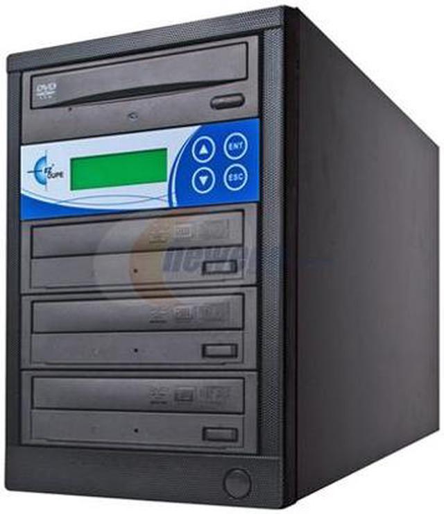 EZ Dupe Black 1 to 3 20X DVD+R 20X DVD-R 48X CD-R 32X CD-RW 3-Target DVD/CD  Duplicator with LG Drives Model EZD3TDVDLGB