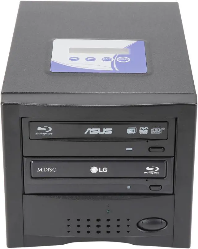 Alt view image 2 of 7 - EZ Dupe Black 1 to 1 16X DVD+R 8X DVD+RW 8X DVD+R DL 16X DVD-R 6X DVD-RW 5X DVD-RAM 48X CD-R 24X CD-RW CD/DVD Duplicator Model B01-ETNE
