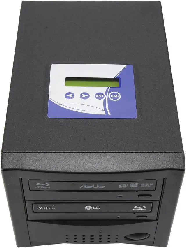 Alt view image 6 of 7 - EZ Dupe Black 1 to 1 16X DVD+R 8X DVD+RW 8X DVD+R DL 16X DVD-R 6X DVD-RW 5X DVD-RAM 48X CD-R 24X CD-RW CD/DVD Duplicator Model B01-ETNE