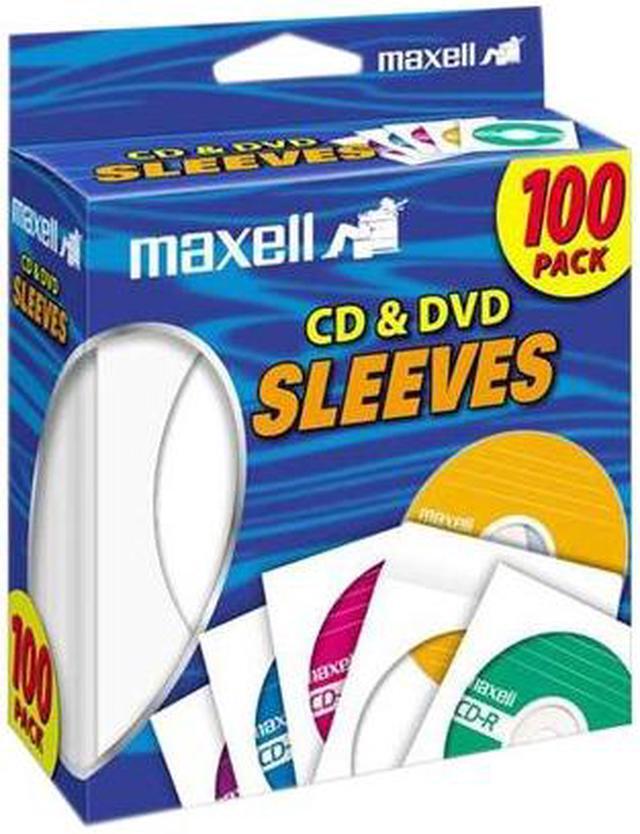 maxell 190133 CD/DVD Sleeves (100-Pack) - Newegg.com
