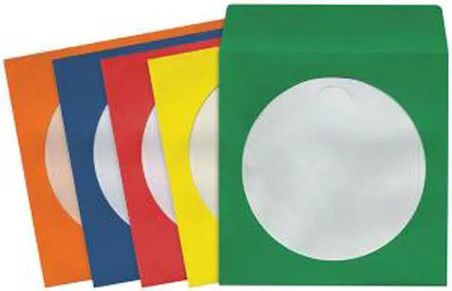 Main image of maxell 190134 - CD401 CD/DVD Storage Sleeves (Colors)