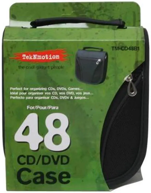 Alt view image 4 of 4 - TekNmotion TM-CD48B1 48 CD/DVD Black on Black Wallet - OEM