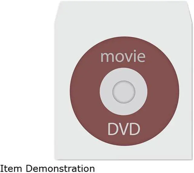 Alt view image 2 of 3 - TekNmotion TM-WS1000 1000 Single CD / DVD Paper Sleeves with Clear Window and Fold-over Flap