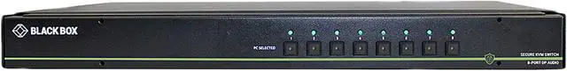 Main image of Black Box SS8P-SH-DP-U Secure 8-Port, Single-Head DisplayPort KVM Switch with 4K Ultra-HD Support