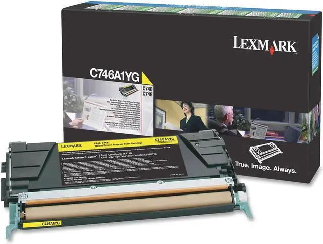 Main image of Lexmark C746A1YG Return Program Toner Cartridge - Yellow