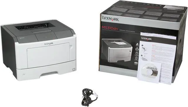 Alt view image 8 of 8 - Lexmark MS310dn Workgroup Up to 35 ppm Monochrome Ethernet (RJ-45) / LPT / USB Laser Printer