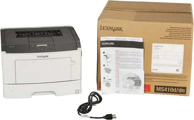 Alt view image 9 of 9 - Lexmark MS410D Monochrome Laser Printer