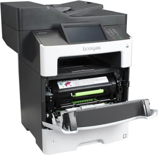 Alt view image 8 of 9 - Lexmark MX611DHE Monochrome Multifunction Laser Printer
