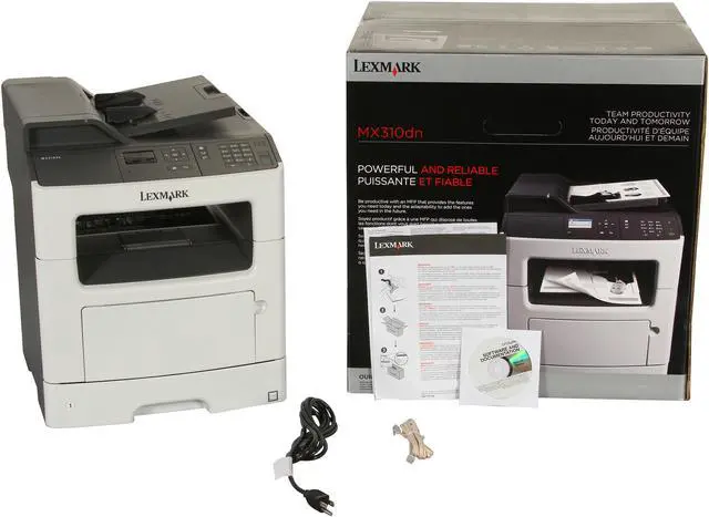 Alt view image 11 of 11 - Lexmark MX310dn (35S5700) Up to 35 ppm 1200 x 1200 dpi USB/Ethernet Monochrome Duplex Laser Printer