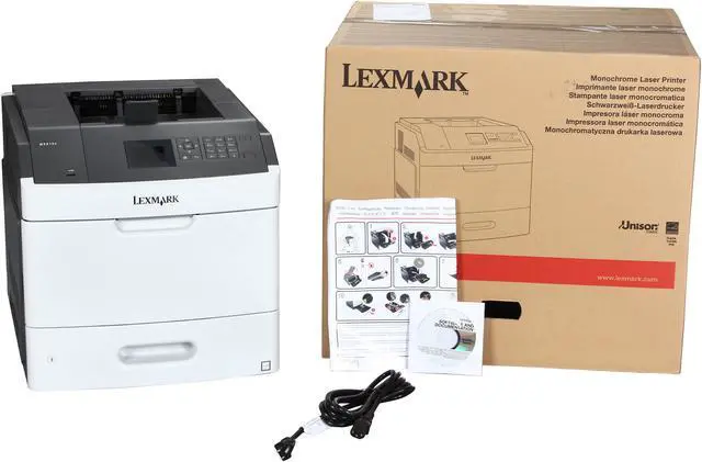 Alt view image 9 of 9 - Lexmark MS810N (40G0100) Monochrome Laser Printer