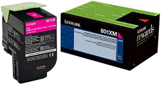 Main image of Lexmark 80C1XM0 Extra High Yield Return Program Toner Cartridge - Magenta