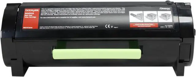 Alt view image 3 of 6 - Lexmark 50F0HA0 High Yield Toner Cartridge - Black