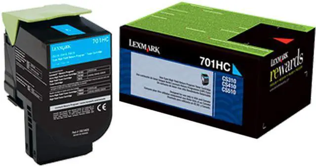 Alt view image 2 of 2 - Lexmark 70C1HC0 High Yield Return Program Toner Cartridge - Cyan