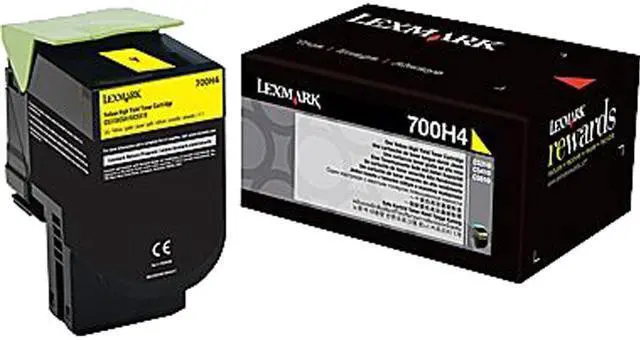 Main image of Lexmark 70C0H40 High Yield Toner Cartridge - Yellow