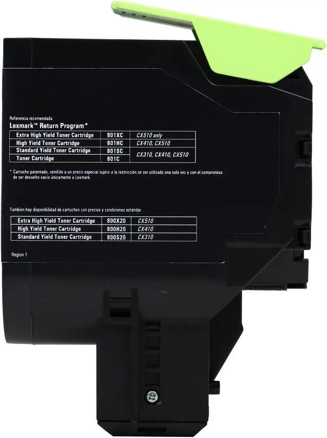 Alt view image 7 of 7 - Lexmark 80C1HC0 High Yield Return Program Toner Cartridge - Cyan