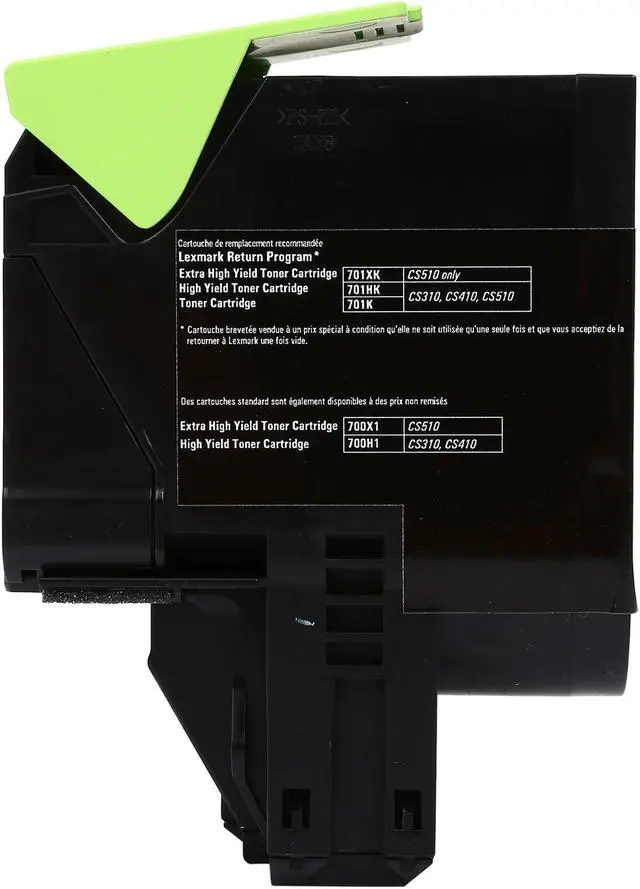 Alt view image 6 of 6 - Lexmark 70C10K0 Return Program Toner Cartridge - Black