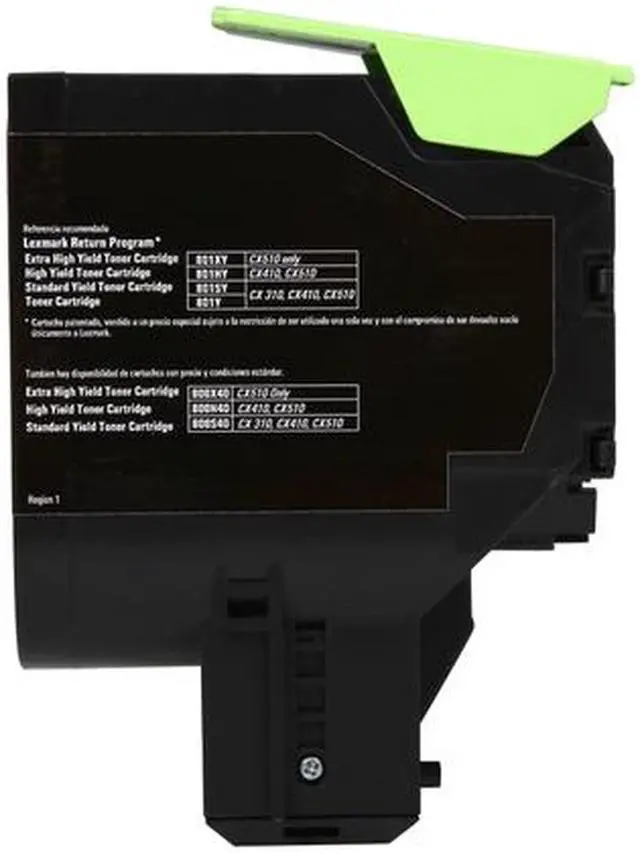 Alt view image 4 of 7 - Lexmark 80C1HY0 High Yield Return Program Toner Cartridge - Yellow