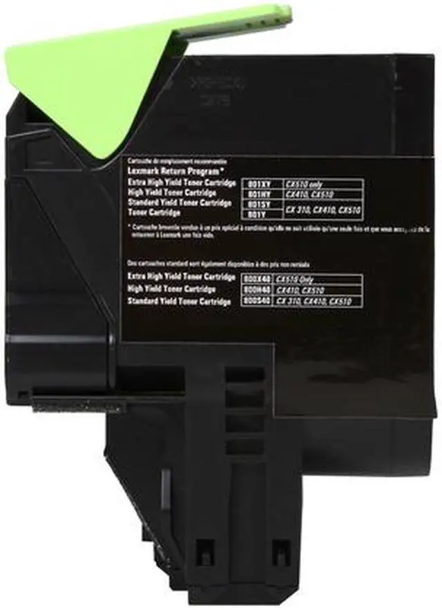 Alt view image 6 of 7 - Lexmark 80C1HY0 High Yield Return Program Toner Cartridge - Yellow