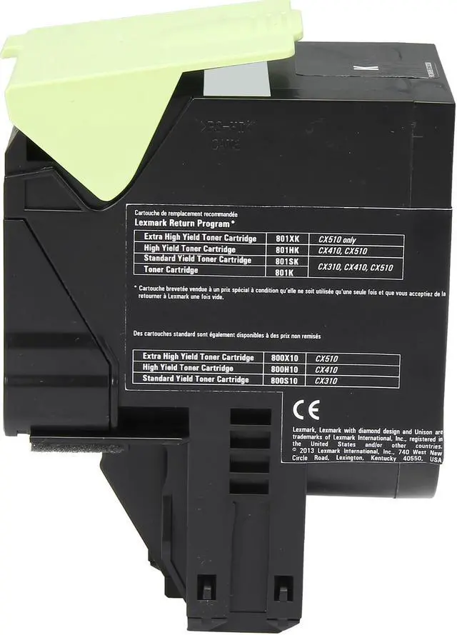 Alt view image 5 of 6 - Lexmark 80C1HK0 High Yield Return Program Toner Cartridge - Black