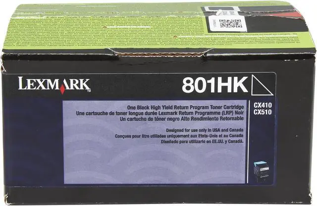 Alt view image 6 of 6 - Lexmark 80C1HK0 High Yield Return Program Toner Cartridge - Black