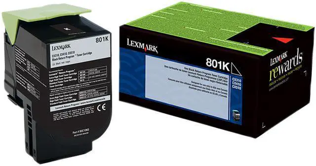 Main image of Lexmark 80C10K0 Return Program Toner Cartridge - Black