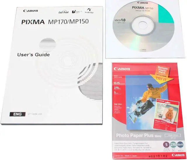 Alt view image 10 of 11 - Canon PIXMA MP150 0575B002 22 ppm Black Print Speed 4800 x 1200 dpi Color Print Quality USB InkJet Photo All-In-One Color Printer