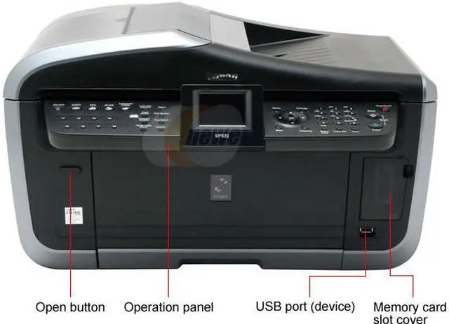 Alt view image 2 of 16 - Canon PIXMA MP830 0583B002 Up to 30 ppm Black Print Speed 9600 x 2400 dpi Color Print Quality USB InkJet ALL-In-One Color Printer