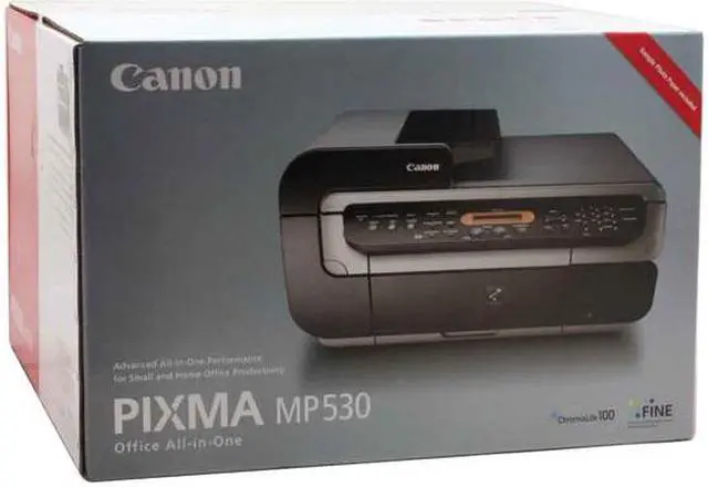 Alt view image 16 of 16 - Canon PIXMA MP530 0580B002 29 ppm (as fast as 2.1 seconds per page) Black Print Speed 9600 x 2400 dpi Color Print Quality USB Bubble Jet MFC / All-In-One Color Printer