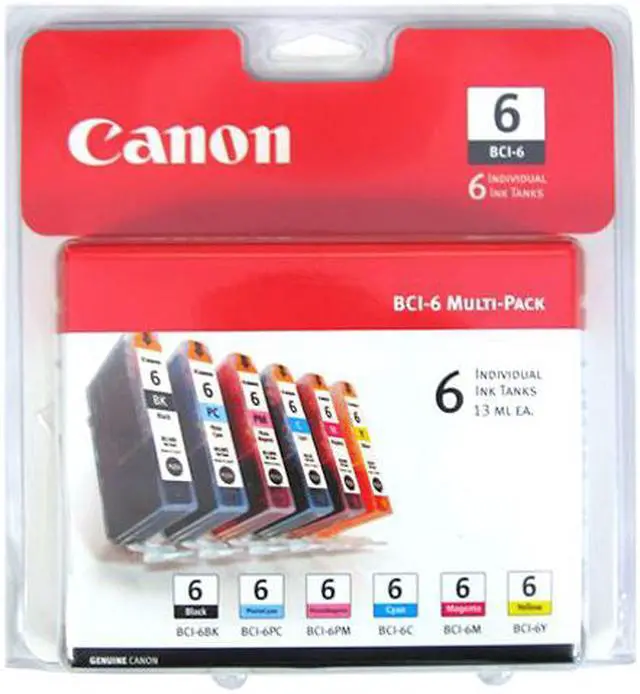 Main image of Canon BCI-6 Ink Cartridge - Combo Pack - Black/Cyan/Magenta/Yellow/Photo Cyan/Photo Magenta