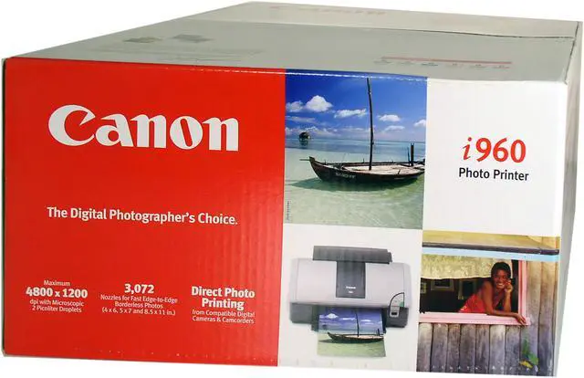 Alt view image 5 of 5 - Canon i960 4800 x 1200 dpi Color Print Quality USB Bubble Jet Photo Color Photo Printer