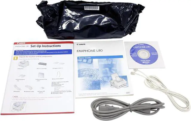 Alt view image 7 of 8 - Canon FAXPHONE L80 9192A006 33.6Kbps Laser Fax/ Phone