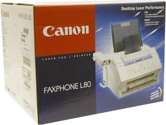 Alt view image 8 of 8 - Canon FAXPHONE L80 9192A006 33.6Kbps Laser Fax/ Phone