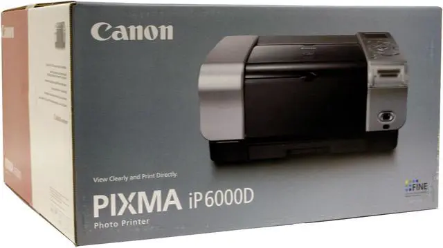 Alt view image 8 of 8 - Canon PIXMA IP6000D 9315A001 4800 x 1200 dpi Color Print Quality USB InkJet Photo Color Printer