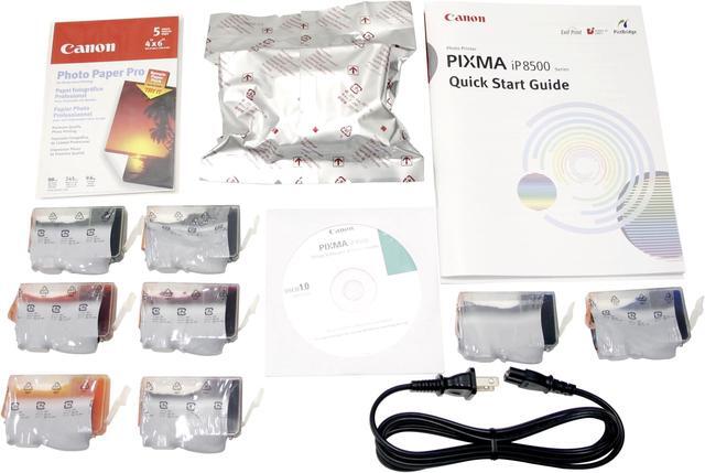 Alt view image 10 of 11 - Canon PIXMA IP8500 9325A001 16 ppm (approx. 3.8 seconds/page) Black Print Speed 4800 x 2400 dpi Color Print Quality USB InkJet Photo Color Printer