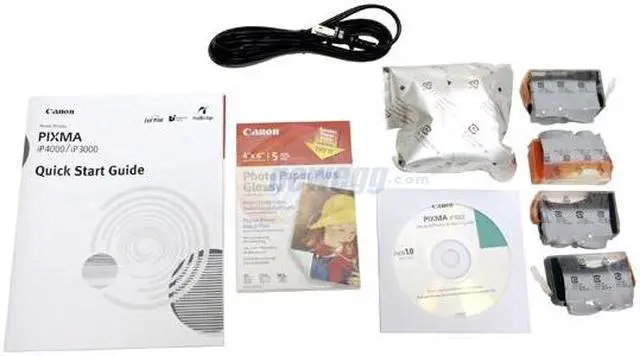 Alt view image 8 of 9 - Canon PIXMA IP3000 9316A001 22 ppm (approx. 2.7 seconds/page) Black Print Speed 4800 x 1200 dpi Color Print Quality USB InkJet Photo Color Printer