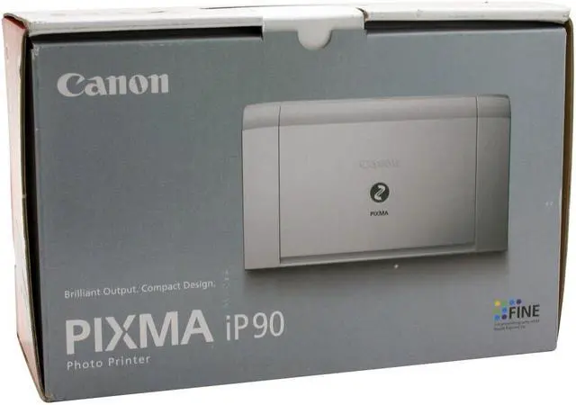 Alt view image 8 of 8 - Canon PIXMA iP90 9466A001 Up to 16 ppm Black Print Speed 4800 x 1200 dpi Color Print Quality USB InkJet Photo Color Printer
